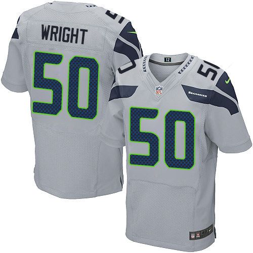 Nike Seahawks #50 K.J. Wright Grey Alternate Men's Stitched NFL Vapor Untouchable Elite Jersey - Click Image to Close